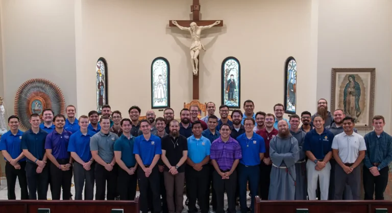 group photo of seminarians