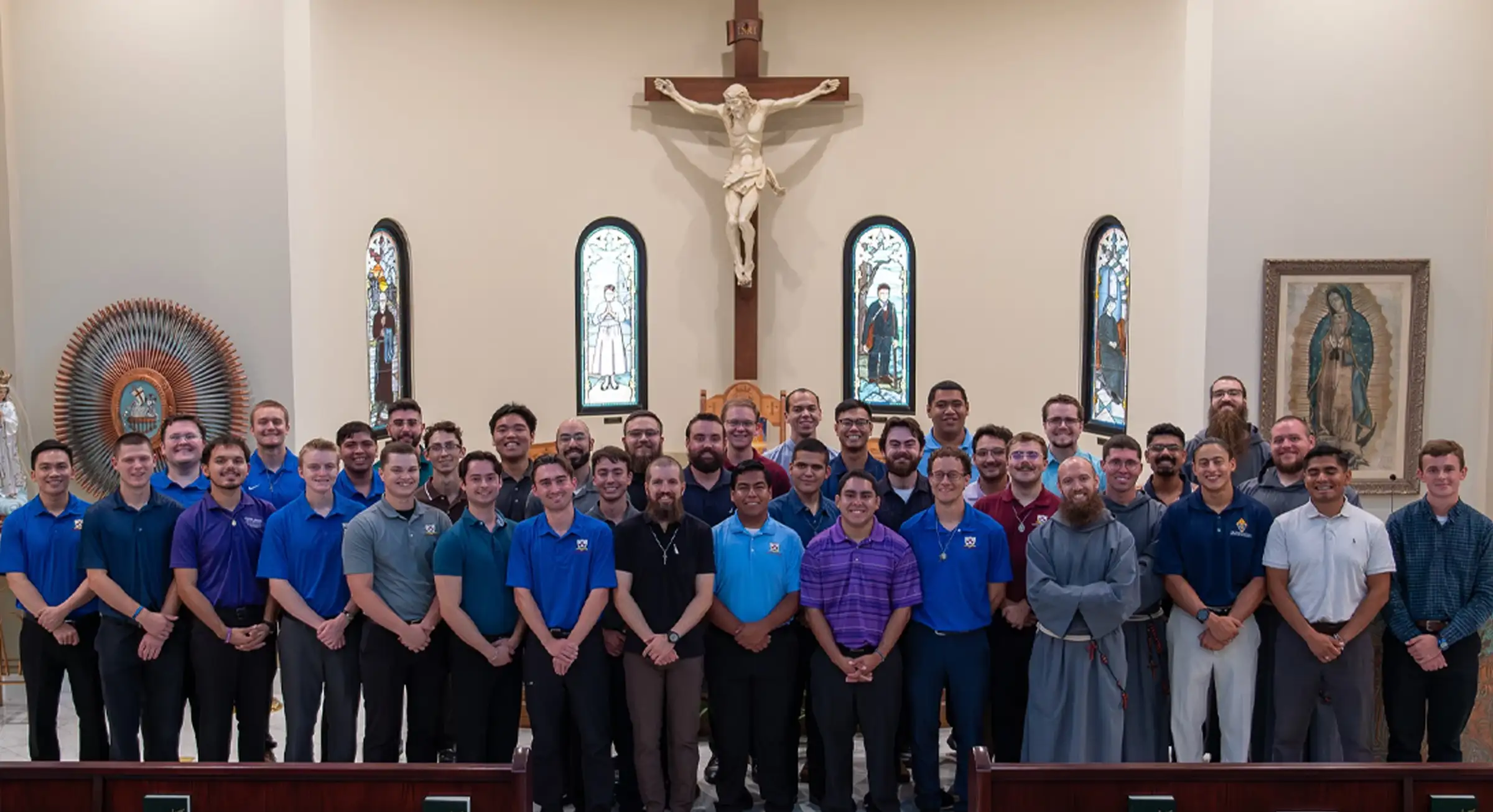 group photo of seminarians
