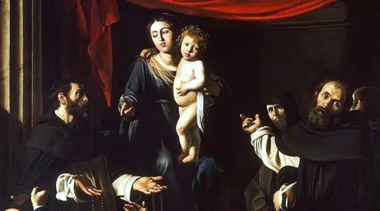 Mary and Baby Jesus Renaissance Painting.