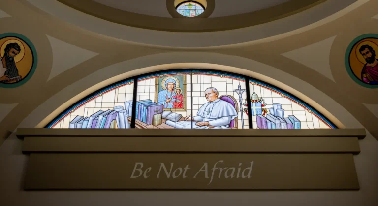 JP2 Stained Glass Window